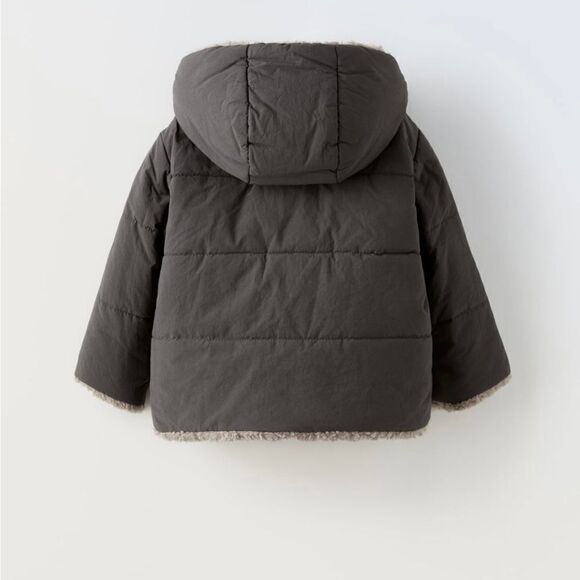 JACKET WITH FAUX SHEARLING size 2-3 years - Picture 2 of 10